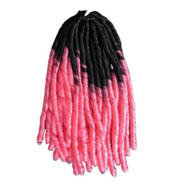 cabelo nina mesclado rosa e preto